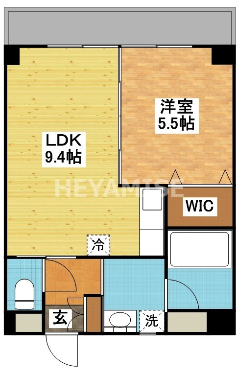 プラスパー築町の間取り