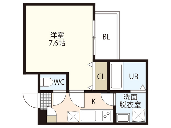 広島市西区庚午中のアパートの間取り