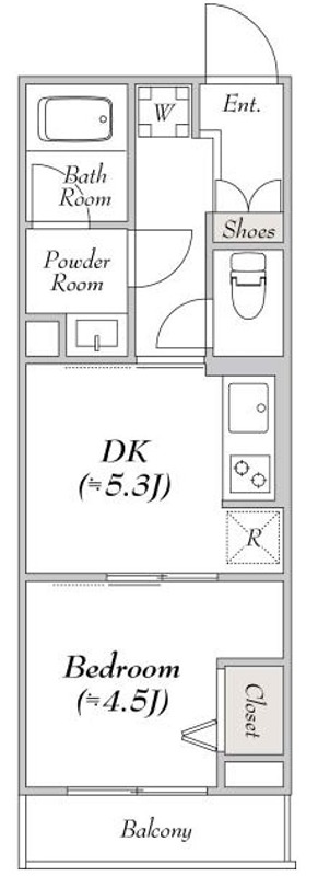 【ルミークアン東陽町の間取り】