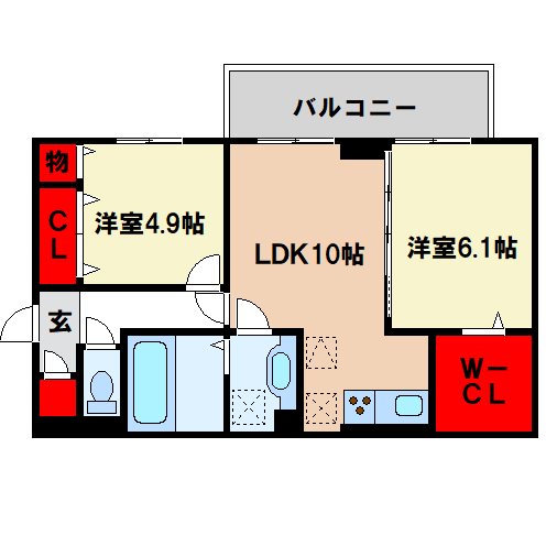 プレミエール大保の間取り