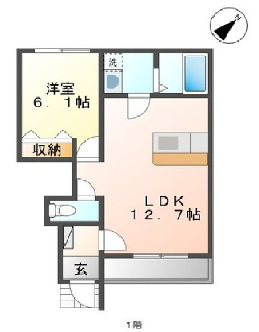 エスポワールNARUSEの間取り