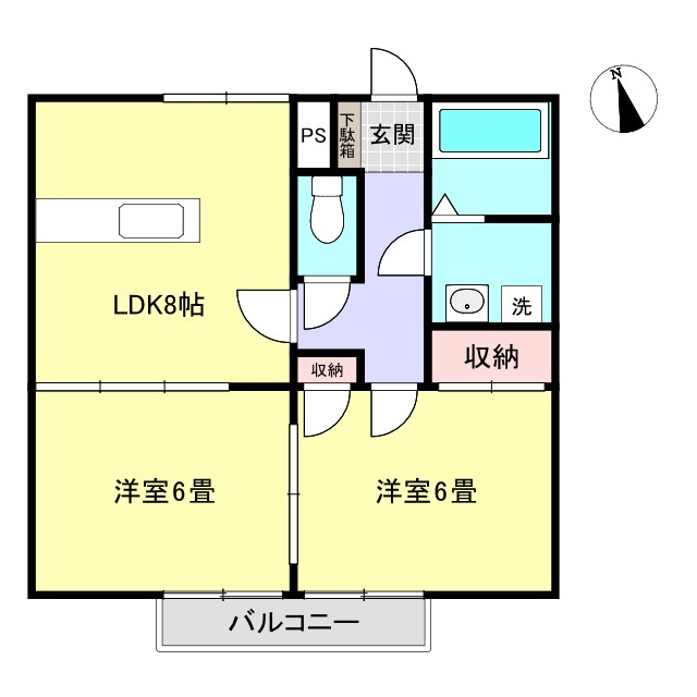 ホープヒル　E棟の間取り