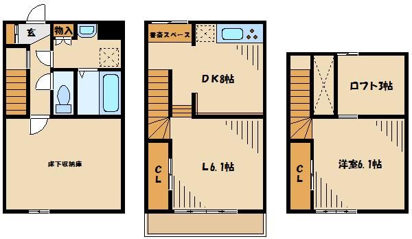 メゾンクレール２の間取り