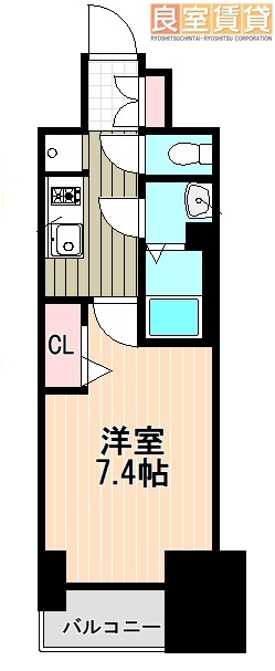 名古屋市東区代官町のマンションの間取り