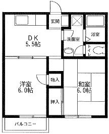 ハイツ須藤IIの間取り