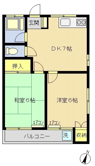 第二都マンションの間取り