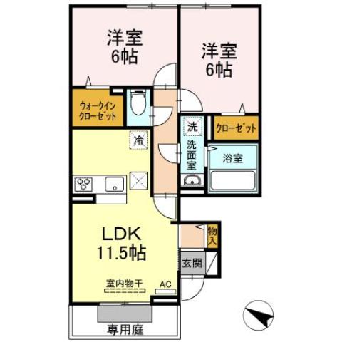 メゾンドシャルムの間取り