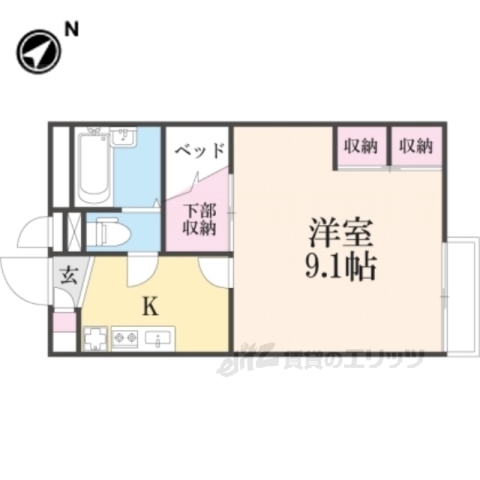 レオパレス東菜畑2の間取り写真