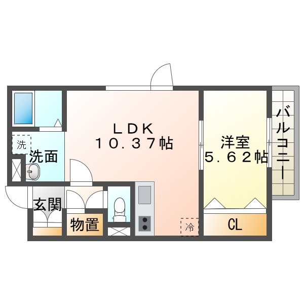 Lien　Fort　Wakakusaの間取り