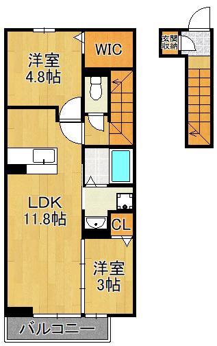 トレス古前の間取り