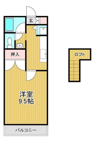 熊本市西区上熊本のマンションの間取り