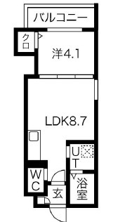 大阪市住之江区西加賀屋のマンションの間取り