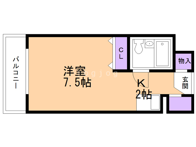 札幌市北区北三十三条西のマンションの間取り