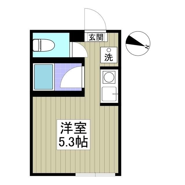 大和市鶴間のアパートの間取り