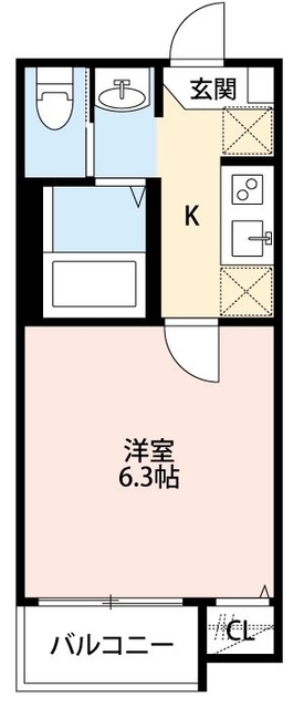 ディアコート板橋の間取り