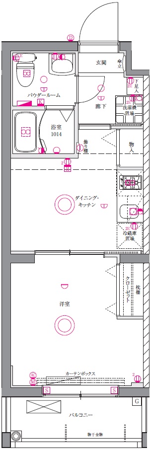 ユリカロゼAZ墨田イーストの間取り