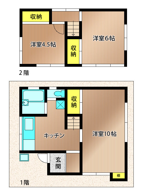 古ヶ崎二丁目戸建の間取り