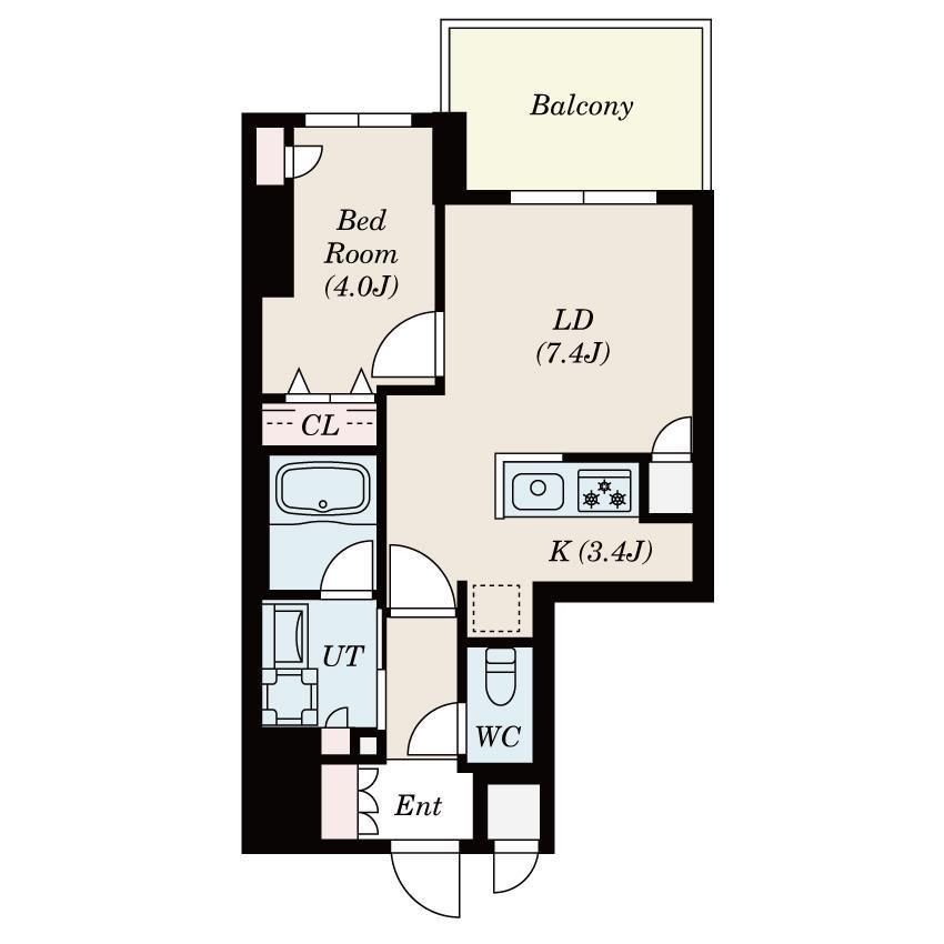 S-RESIDENCE大森bresaの間取り