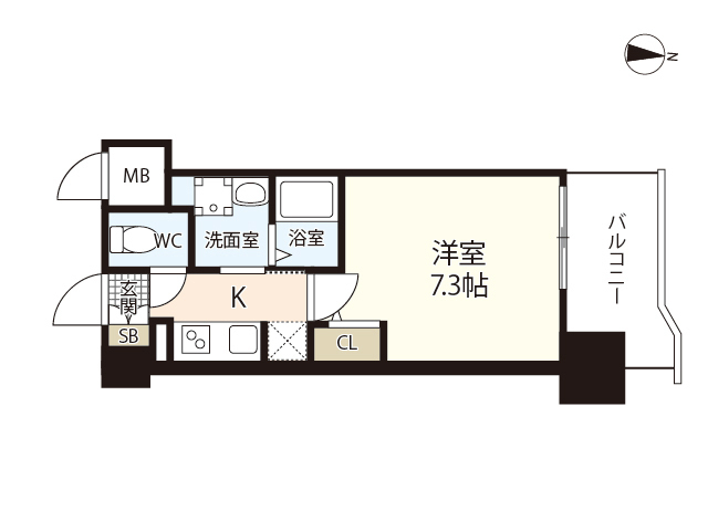 Ｓ－ＲＥＳＩＤＥＮＣＥ国泰寺町一丁目の間取り