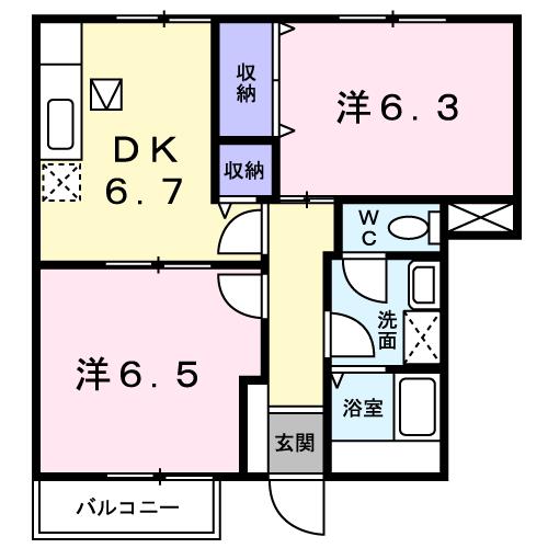 アルテール壱番館の間取り