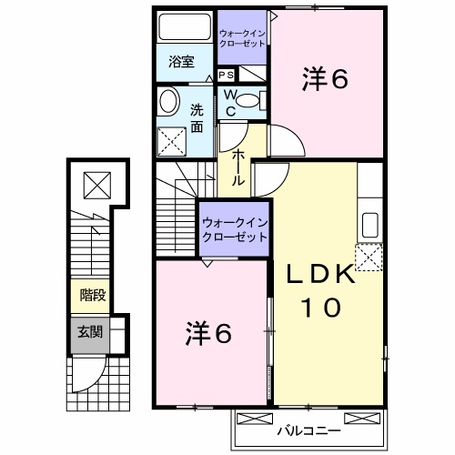 エルレイドひかりＢの間取り