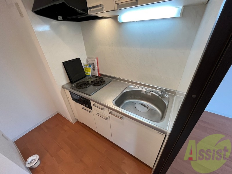 キッチン　２口システムキッチンですのですぐにお料理に使えます！