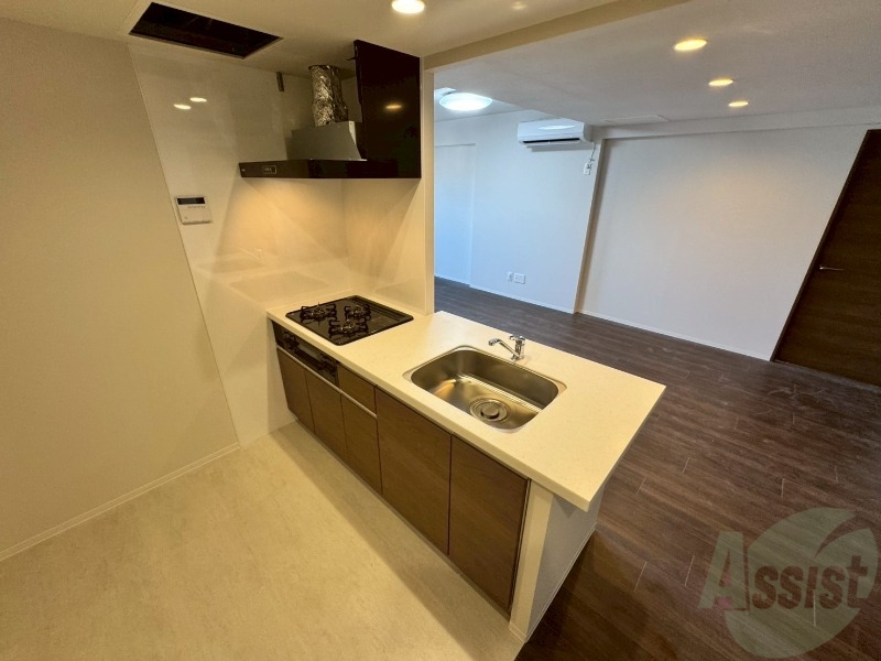 キッチン　都市ガスのキッチンなのでたくさんお料理できますね！