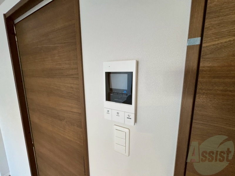 セキュリティ　インターホンです。オートロック付きで安心のマンションです。