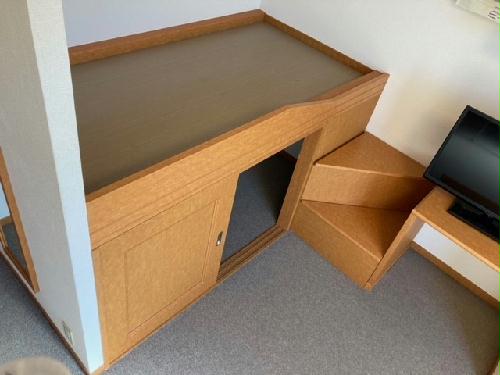 収納　ベッド下は収納になっております。