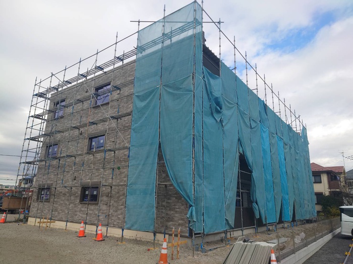 建物外観　建築中