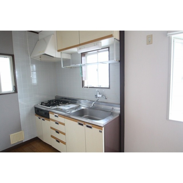 キッチン　グリル付き２口ガスコンロ