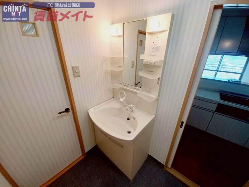 洗面設備　同じ物件、別部屋の写真です