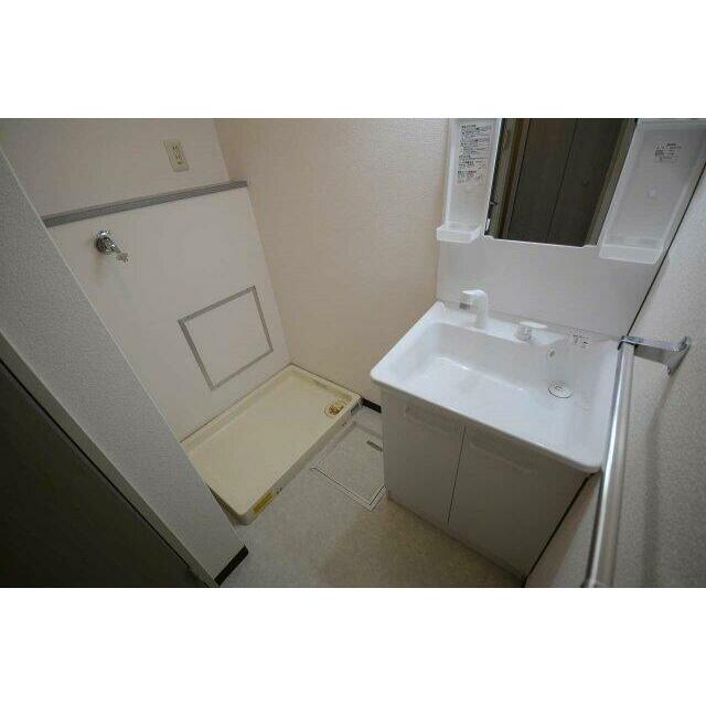 洗面設備　広い洗面スペース