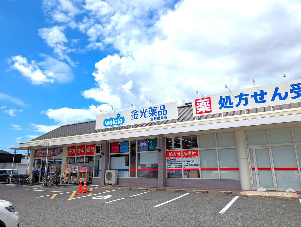 ドラックストア　金光薬品倉敷福島（ドラッグストア）まで287m