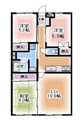 バルモアールの間取り
