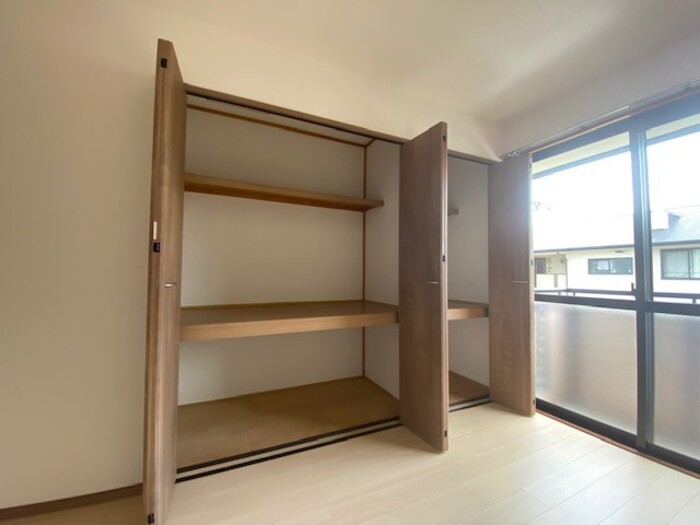 収納　たっぷりとした収納スペースです