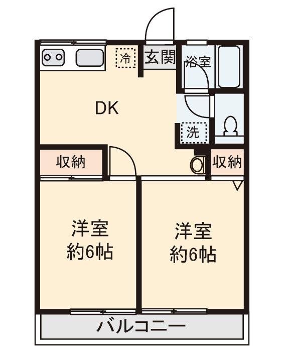 シティハイム　5ストリームの間取り
