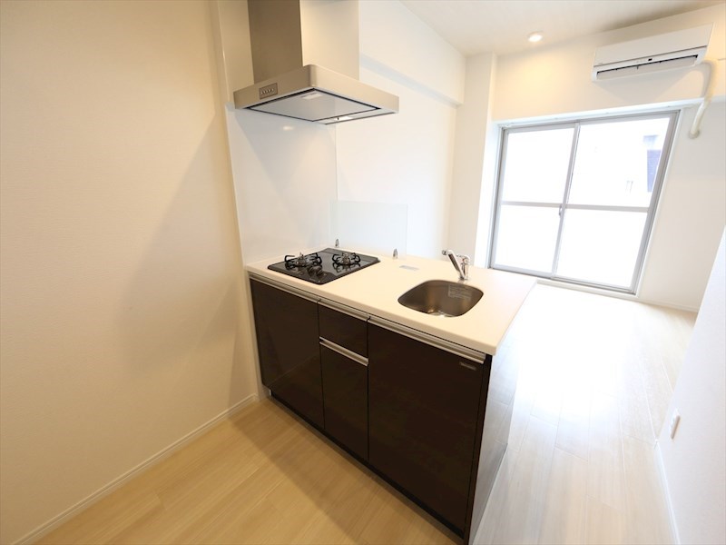 キッチン　システムキッチン（ガス2口コンロ付）カウンターキッチン