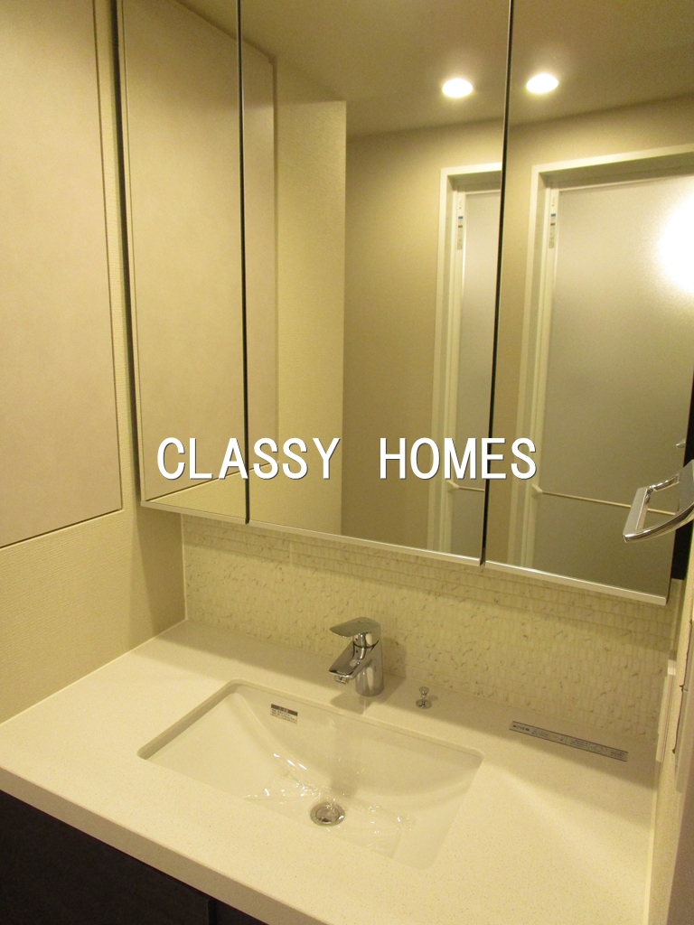 洗面設備　2021年竣工　ザ・パークハビオ南大井：洗面台