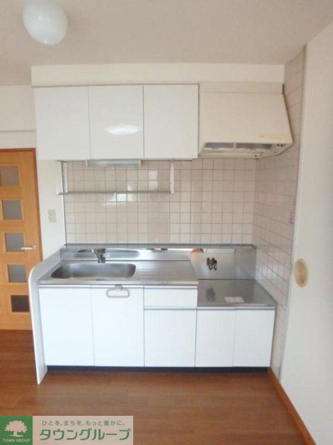 キッチン　2口ガスコンロ設置可