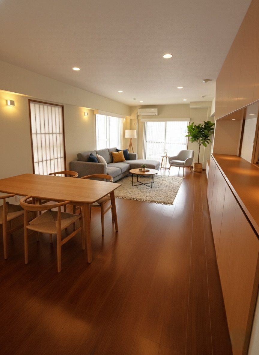 居室・リビング　イメージ画像です。家具・家電は付属しません。