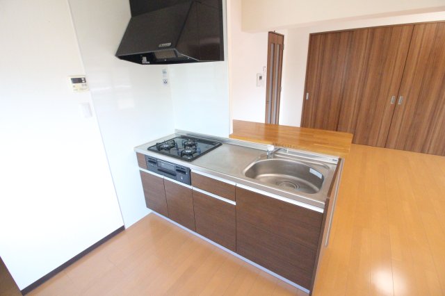 キッチン　キッチンで掃除もラクラク