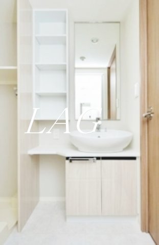 洗面設備　洗面台です。