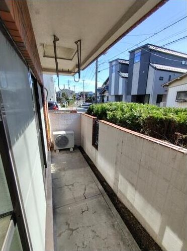 バルコニー　南西向き