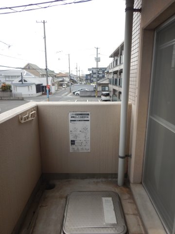 バルコニー　岡山市北区下中野　コンフォール　1K　バルコニー