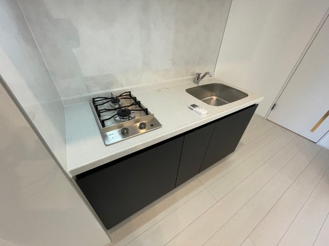 キッチン　２口コンロのシステムキッチンです
