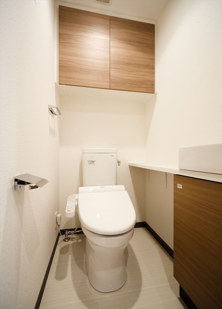 トイレ　ゆったりとした空間のトイレです