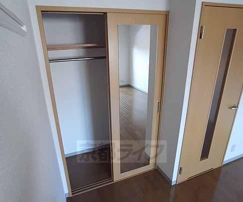 収納　大きな鏡付きです。