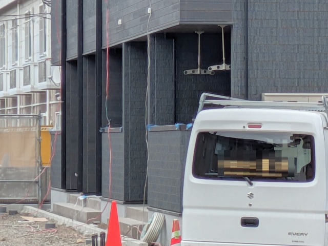 エントランス　建築中