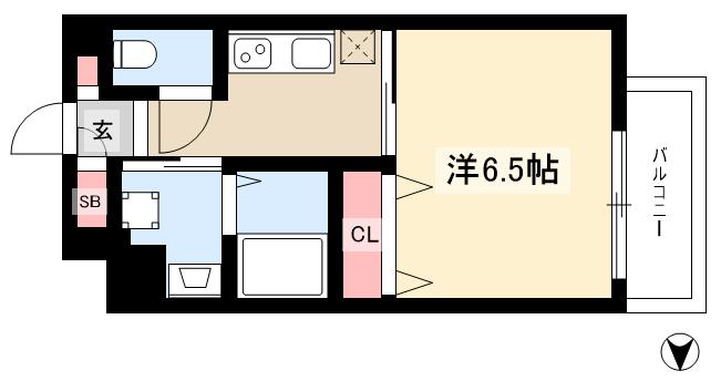 S-RESIDENCE浅間町の間取り写真